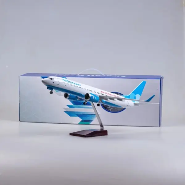 Russian Victory Airlines Boeing 737 Model Airplane - Image 7