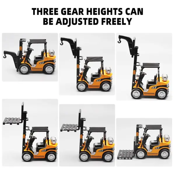 1:24 Scale Alloy Forklift and Crane Toy Model - Image 4