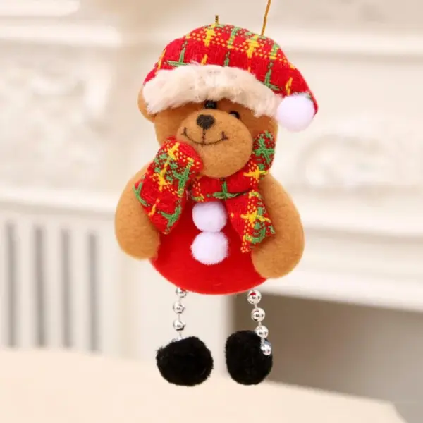 Santa Claus and Snowman Plush Dolls Set - Image 7