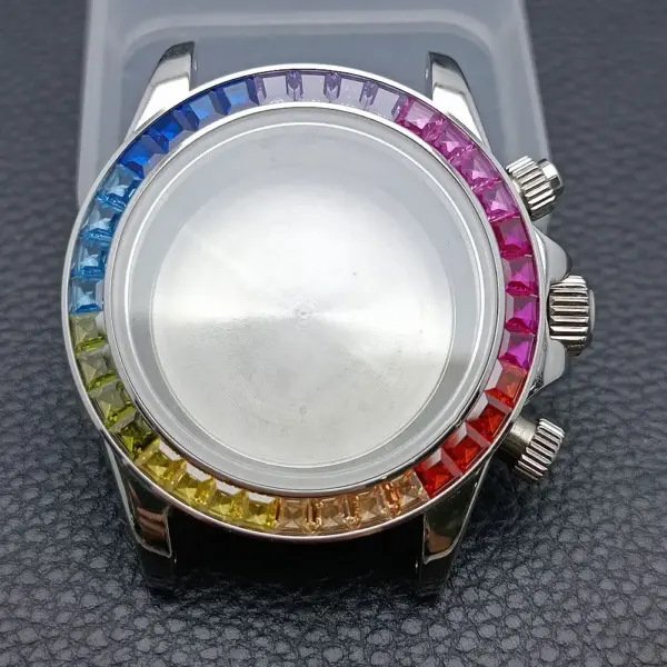 39.3mm Stainless Steel Watch Case for VK63 - Image 40