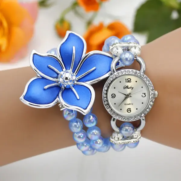 Fashion Quartz Wristwatch with Pearl Chain - Image 10
