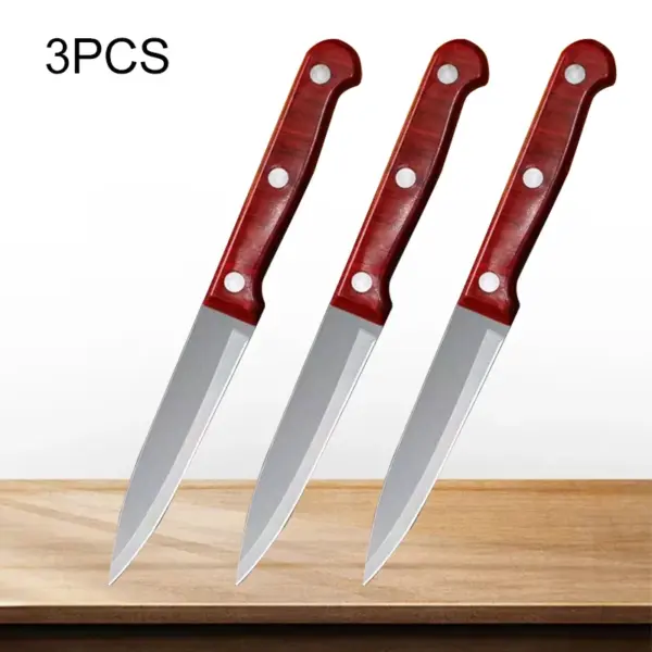 Stainless Steel Cleaver Kitchen Knife Set - Image 7