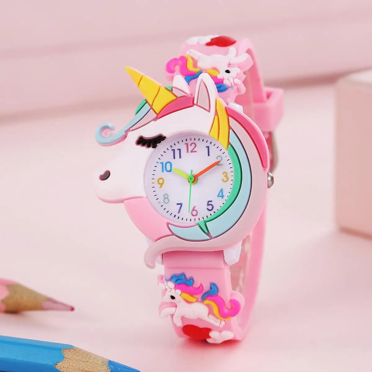Children's Unicorn Rainbow Cartoon Watch A1606 5 Children's Unicorn Rainbow Cartoon Watch A1606 - Image 5