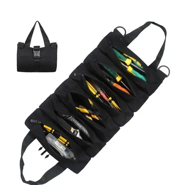 Multi-Purpose Tool Roll Organizer Bag - Image 7