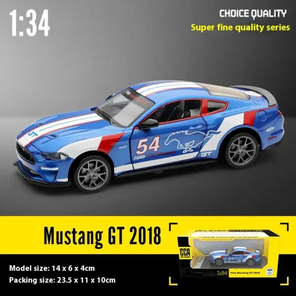 1:34 Scale Alloy Mustang GT 2018 Model Car - Image 7