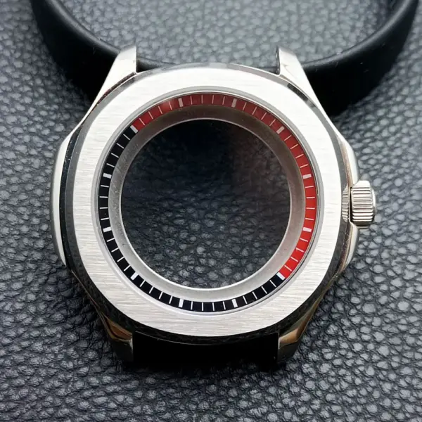 39.5mm Stainless Steel Watch Case with Sapphire Glass - Image 7