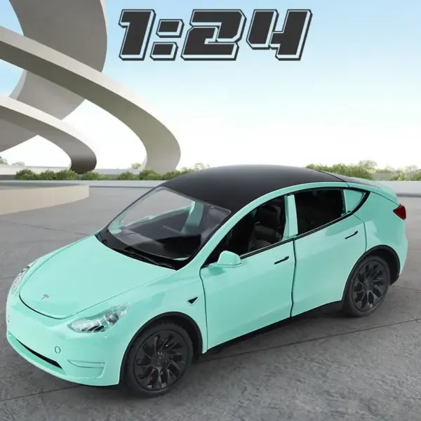 1:24 Tesla Model Y Diecast Metal Car - Image 2