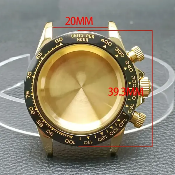 39.3mm Stainless Steel Watch Case for VK63 - Image 5