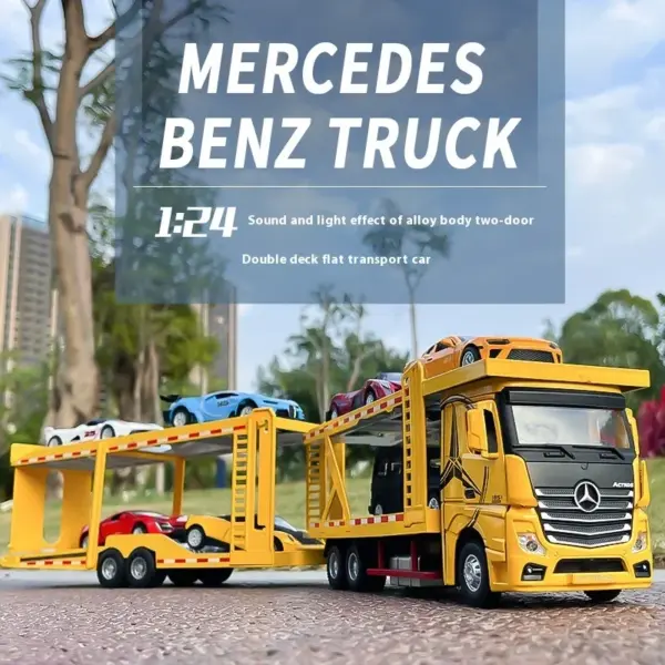 1:24 Mercedes Benz Diecast Double Decker Model - Image 2