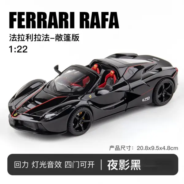 1:22 Scale Ferrari Laferrari Diecast Model Car - Image 11