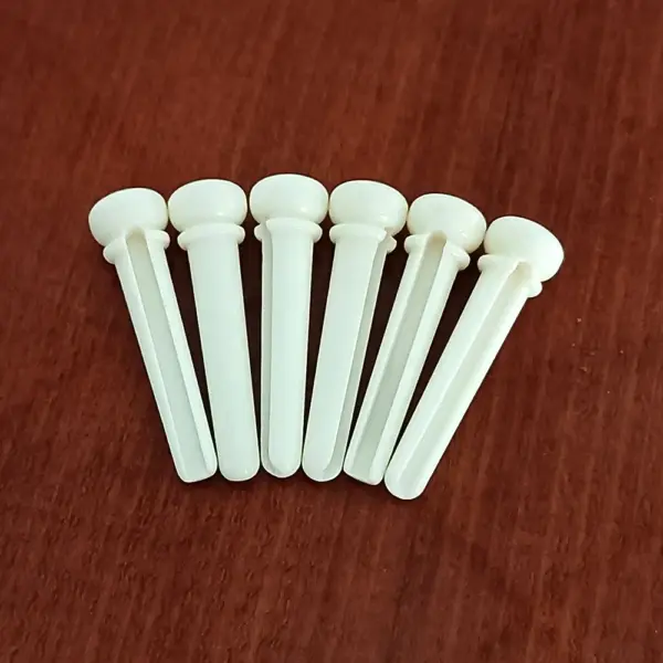 6pcs Pure Bone Acoustic Guitar Bridge Pins - Image 2