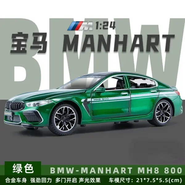 1:24 BMW M8 MH8 Diecast Alloy Car Model - Image 8