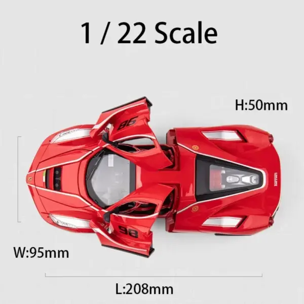 1/22 Scale Ferrari FXX K Diecast Model Car - Image 2