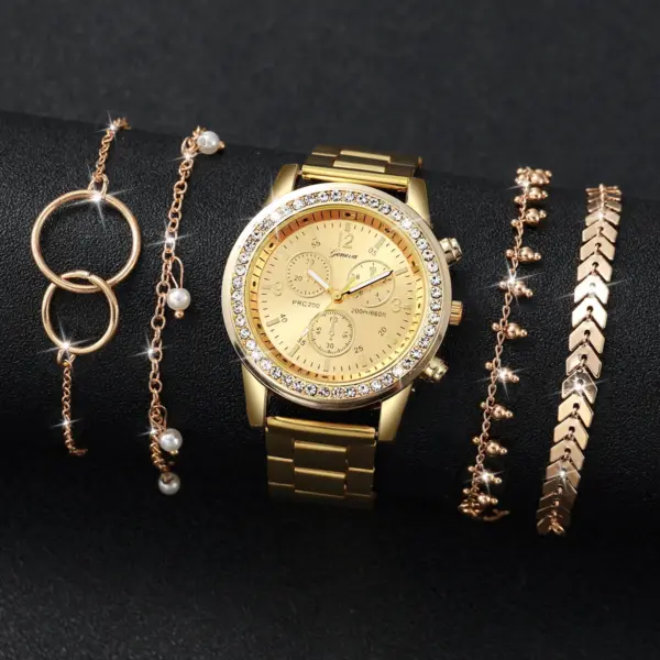 Fashion Women Quartz Watch Bracelet Set V248 - Image 2