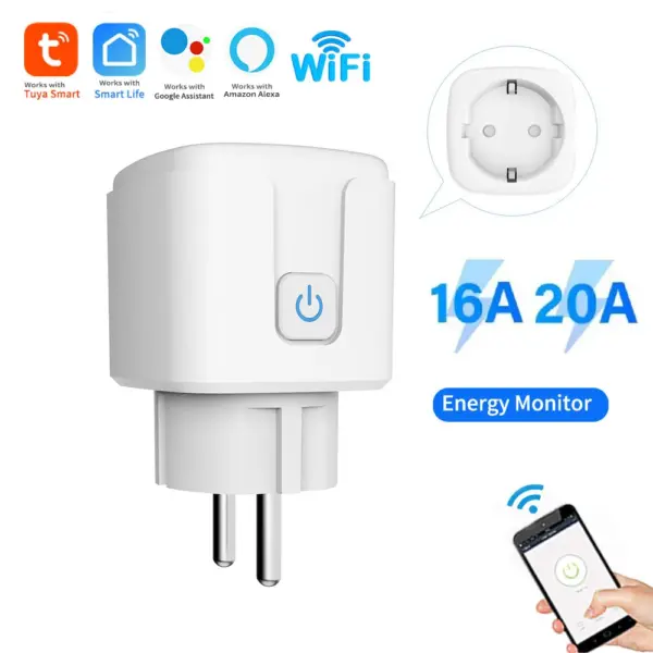 WiFi Smart Plug EU 16A/20A with Energy Monitor