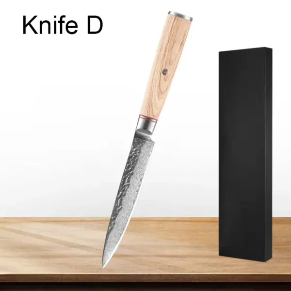 Multifunctional Chef's Knife Set with Wood Handle - Image 15