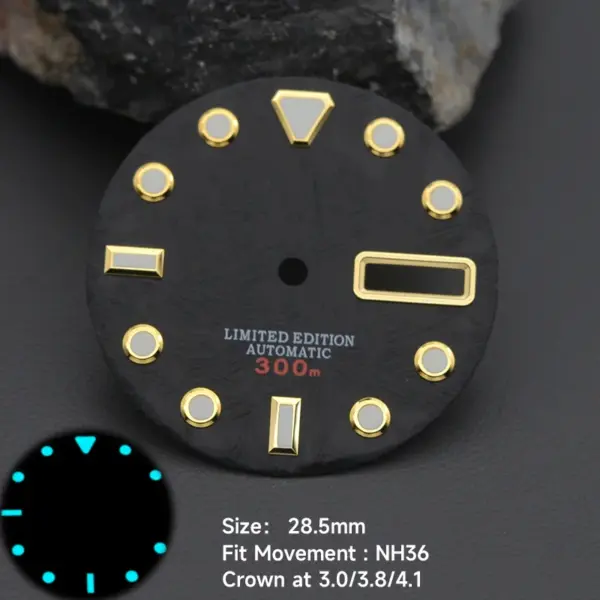 28.5mm Watch Dial for Seiko NH36 Movement - Image 8