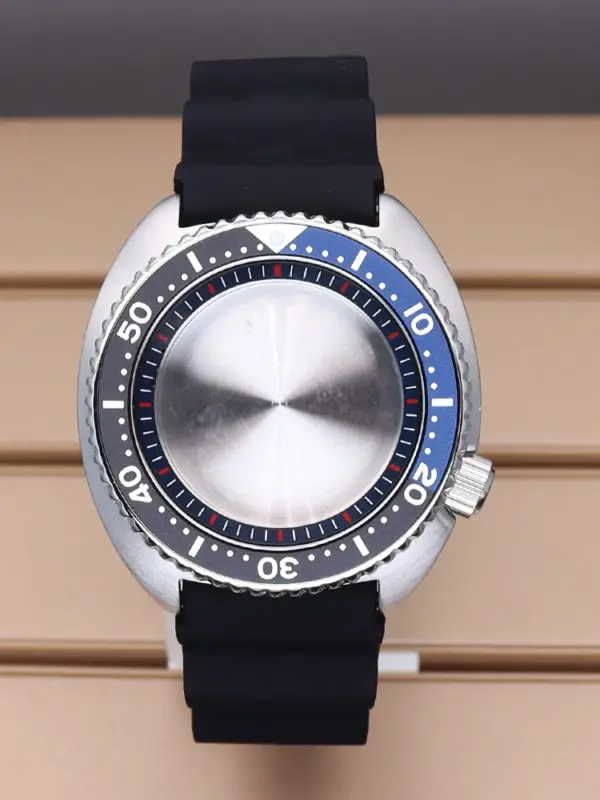45mm Silver SKX Watch Case for Seiko NH35/NH36 - Image 33