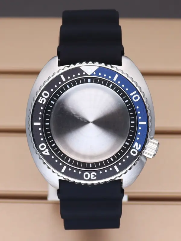 45mm Silver SKX Watch Case for Seiko NH35/NH36 - Image 9