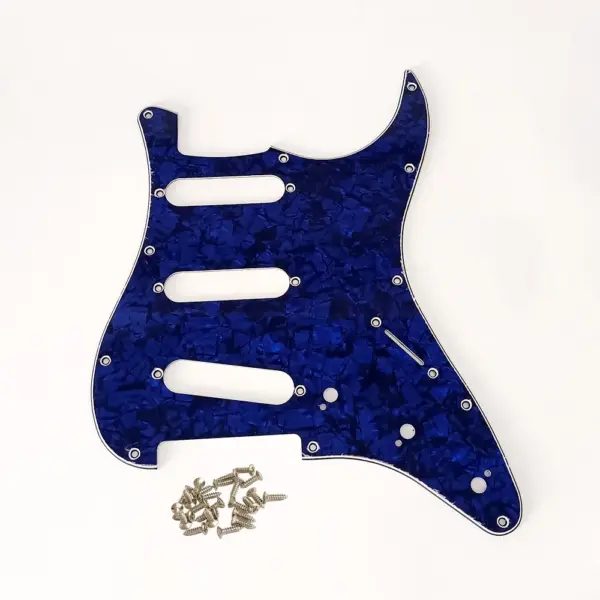 SSS 11 Hole Electric Guitar Pickguard - Image 8