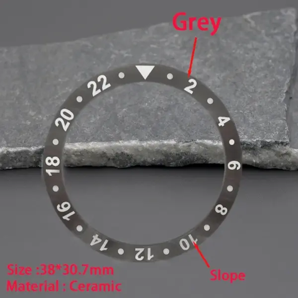 Gray Ceramic Bezel Insert for Omega Watches - Image 8