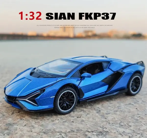 1:32 Scale Diecast Lamborghini SIAN Model Car - Image 2