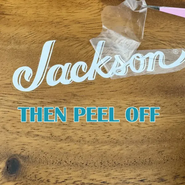Jackson Guitar Water Slide Decal Sticker - Image 4