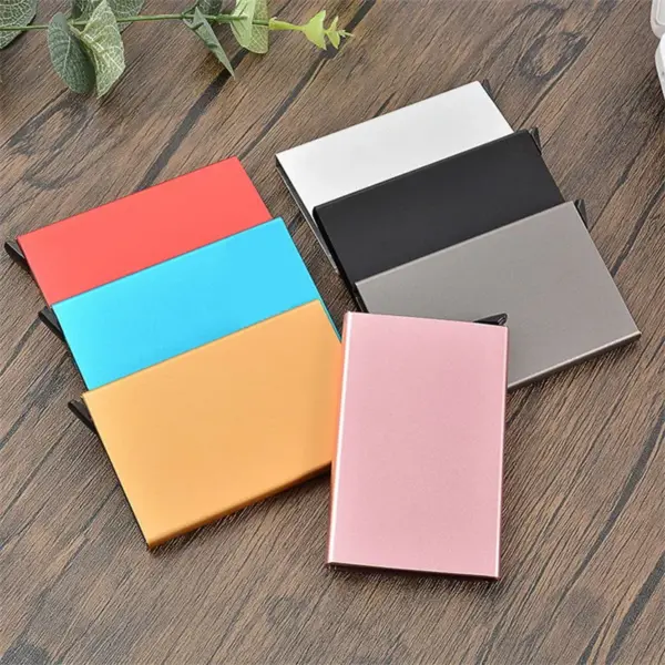Slim RFID Credit Card Holder Metal Wallet - Image 6