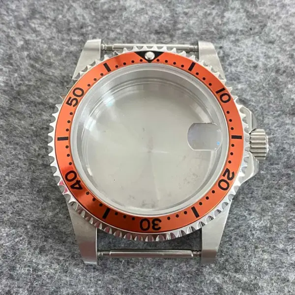 39.5mm Stainless Steel Retro Watch Case - Image 15