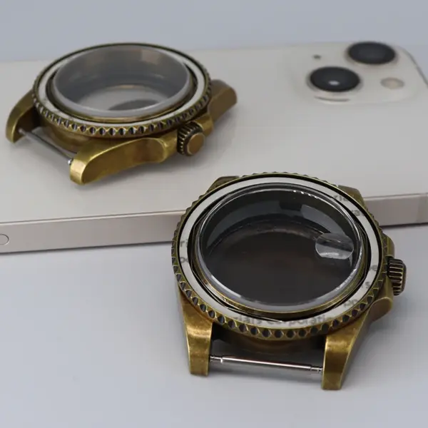 Bronze Retro 40mm Men's Watch Case Parts - Image 4