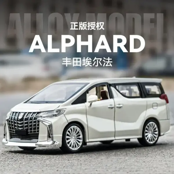 1:24 Toyota Alphard Diecast Alloy Model Car