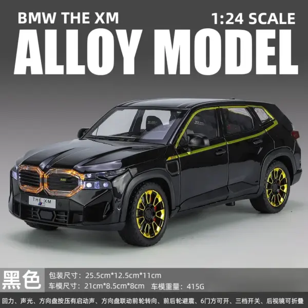 1:24 BMW XM Diecast Car Model with Lights - Image 13