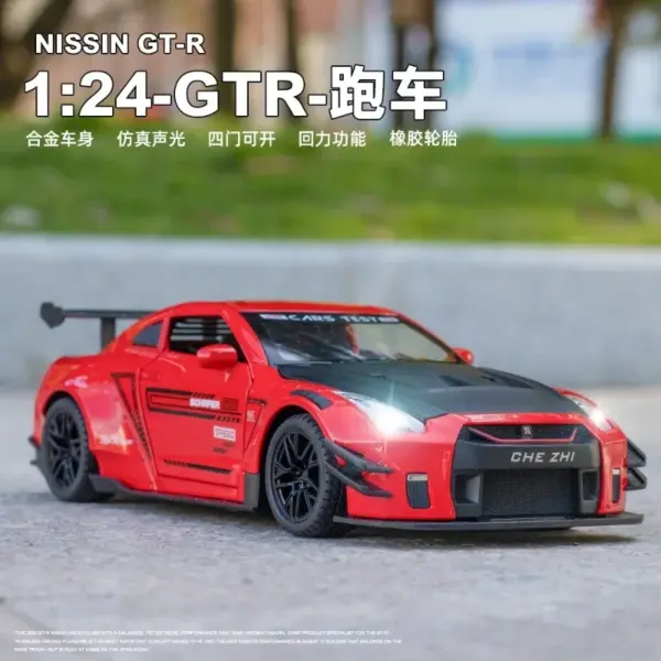 1:24 Nissan GTR R35 Diecast Model Car - Image 3