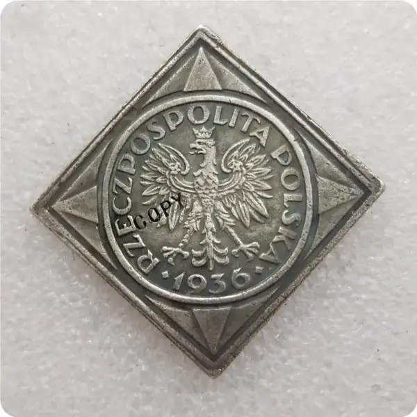 1936 Poland Commemorative Coin Replica - Image 2