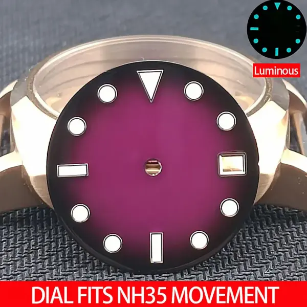 Luminous 28.5MM Watch Dial for NH35/NH36 - Image 11