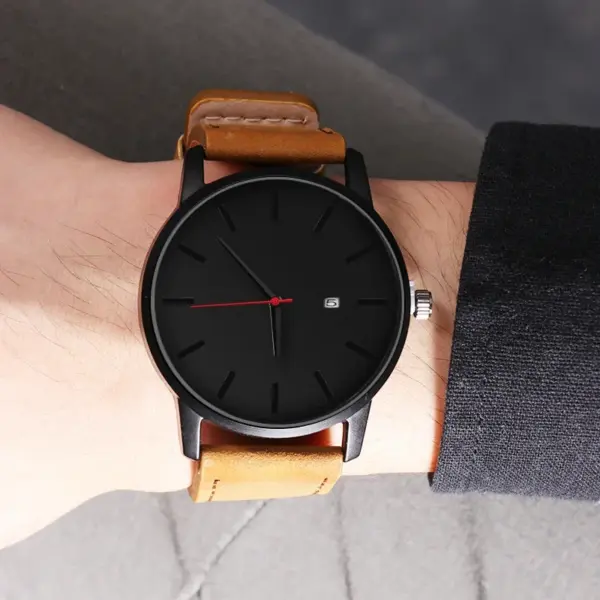 Fashion Quartz Men's Watch with Calendar Feature - Image 3