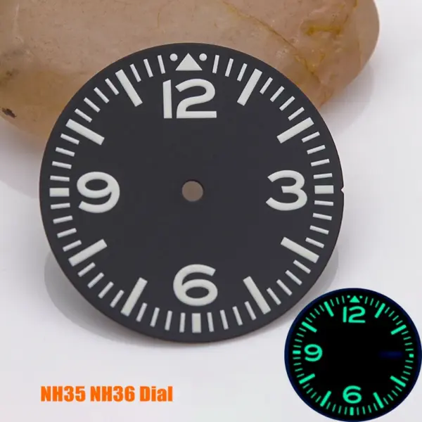 28.5mm Green Luminous Watch Dial for NH35 NH36