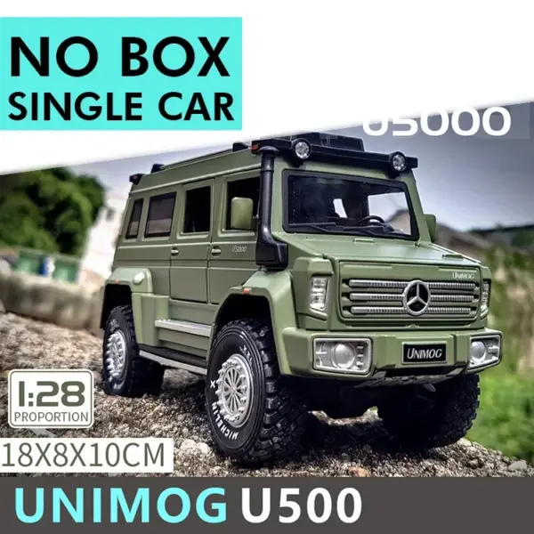 1:28 UNIMOG U500 Diecast Alloy Truck Model - Image 12