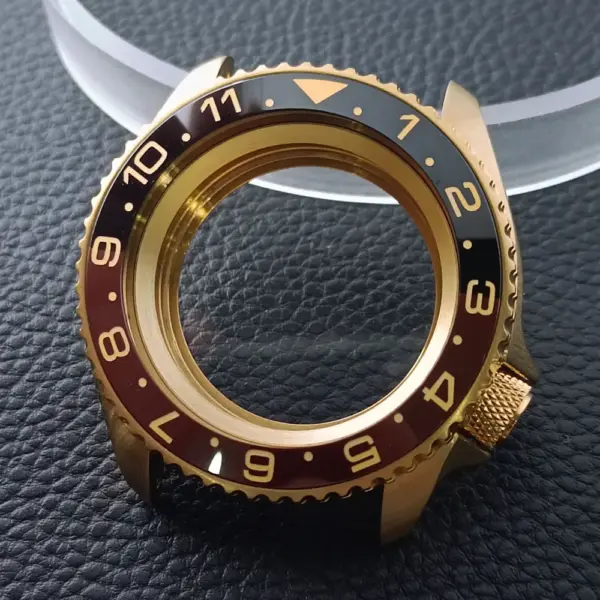 42mm Gold Rose Gold Stainless Steel Watch Case - Image 53