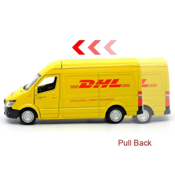 1:36 Scale DHL Sprinter Van Diecast Model - Image 3