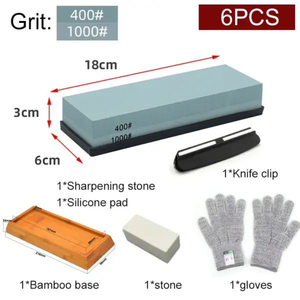 Dual-Sided Whetstone Knife Sharpener Set - Image 18