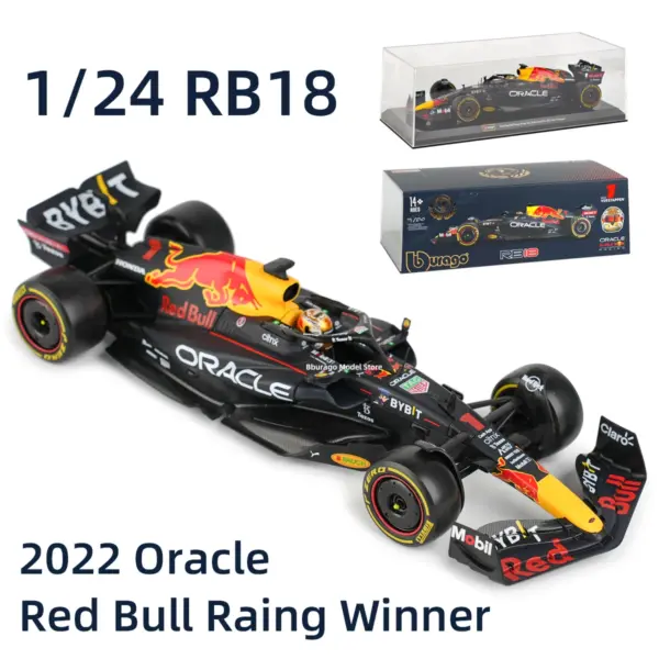 Bburago 1:24 2022 Red Bull Formula Car Model