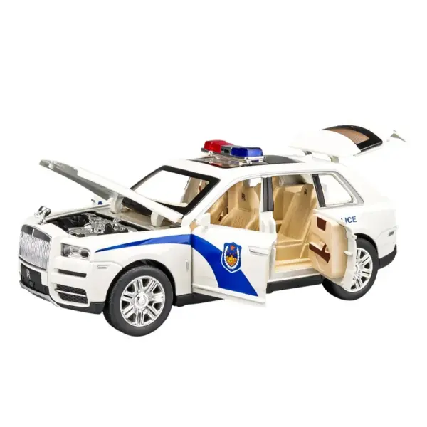 1:24 Rolls Royce Cullinan Police Diecast Model - Image 6