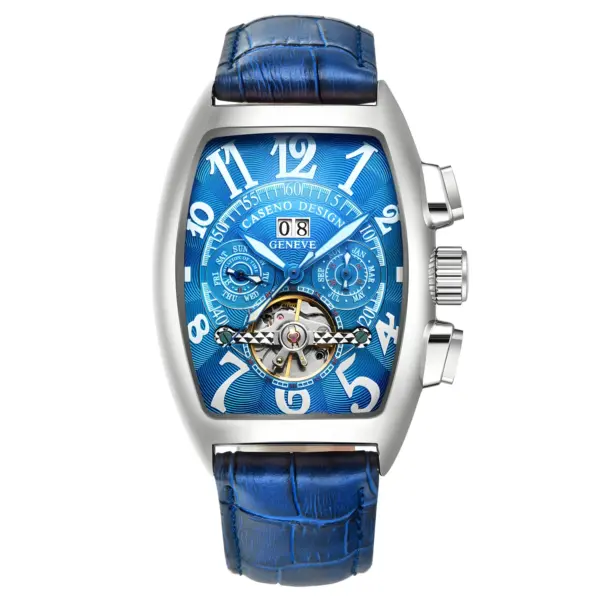 Tonneau Case Mechanical Tourbillon Wristwatch - Image 15