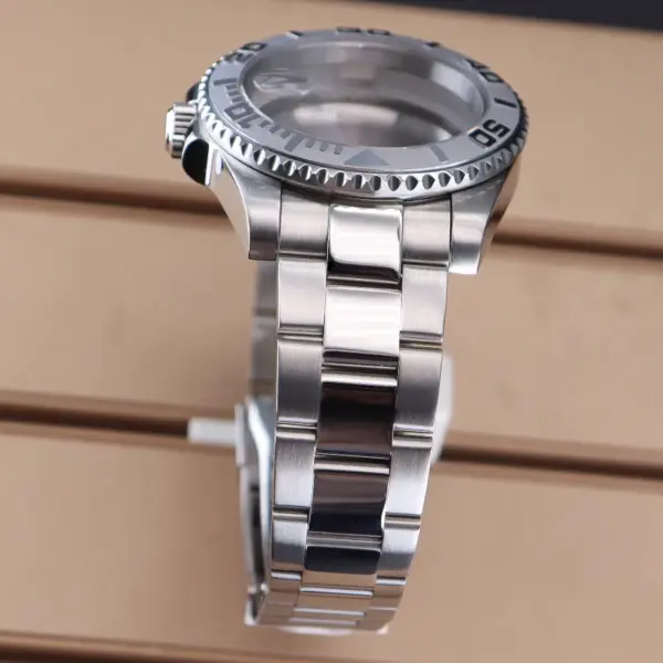 40mm Stainless Steel Watch Case for Seiko Movements - Image 4