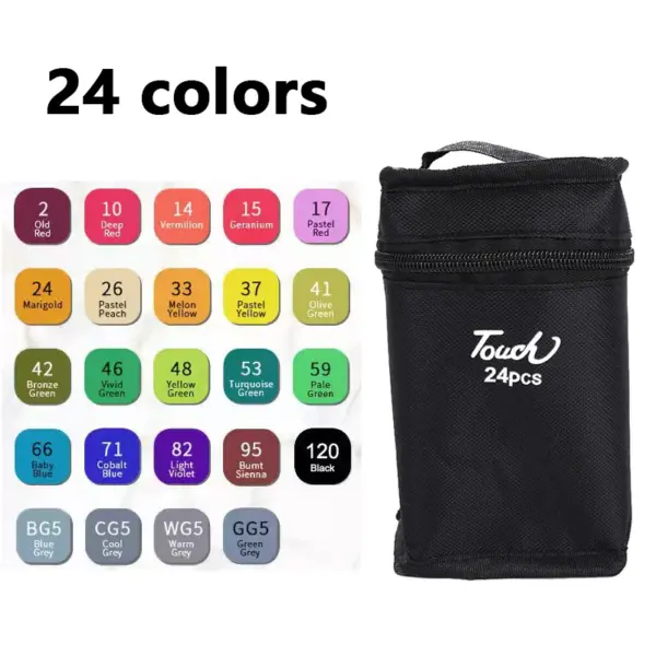 168 Colored Marker Pens Art Set - Image 13