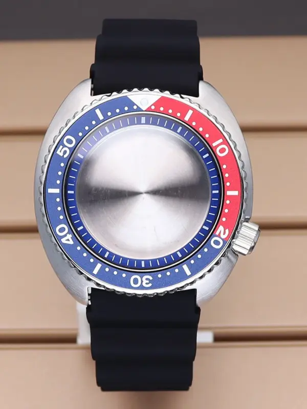 45mm Silver SKX Watch Case for Seiko NH35/NH36 - Image 11
