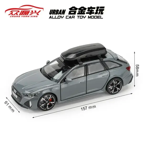 1:32 Scale Audi RS6 Diecast Model Car - Image 6