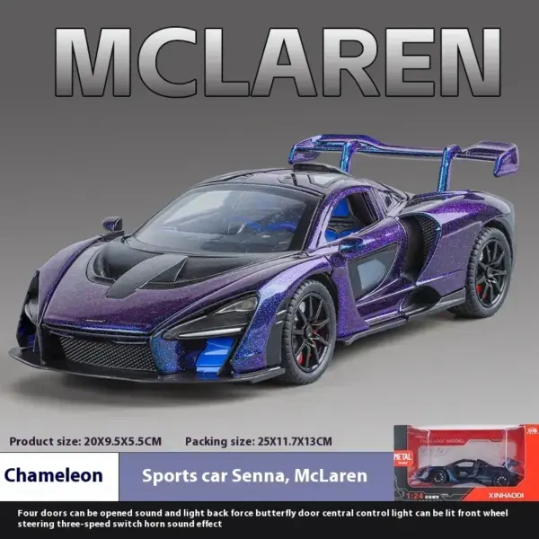 1:24 McLaren Senna Diecast Model Car - Image 8