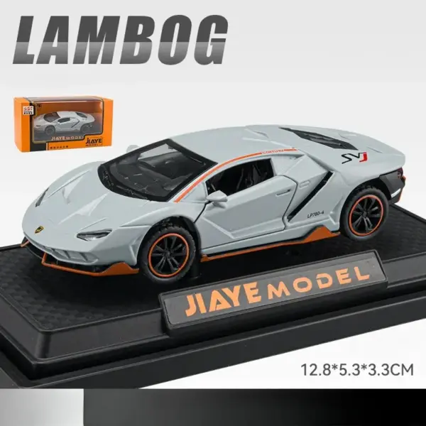 1:36 Lamborghini LP780-4 Diecast Model Car - Image 9